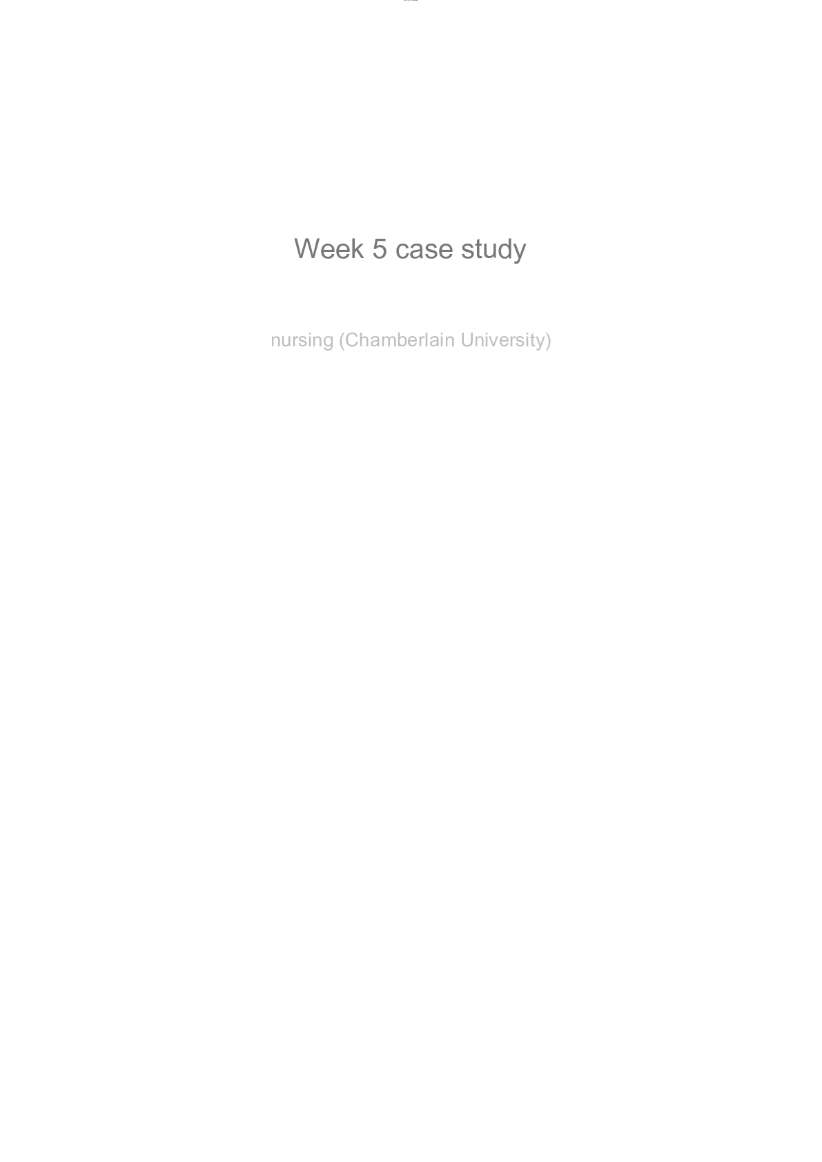 Preview image for NR 601 week 5 case study diabetes